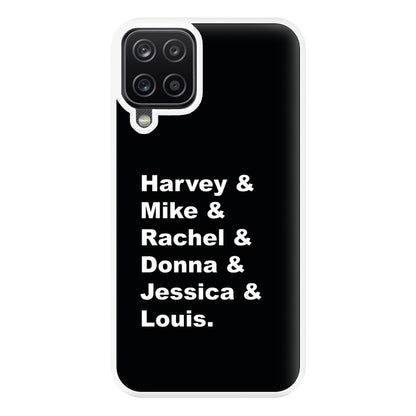 Character Names Phone Case for Galaxy A12