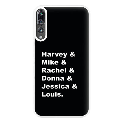 Character Names Phone Case for Huawei P20 Pro