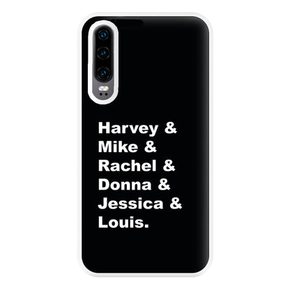 Character Names Phone Case for Huawei P30