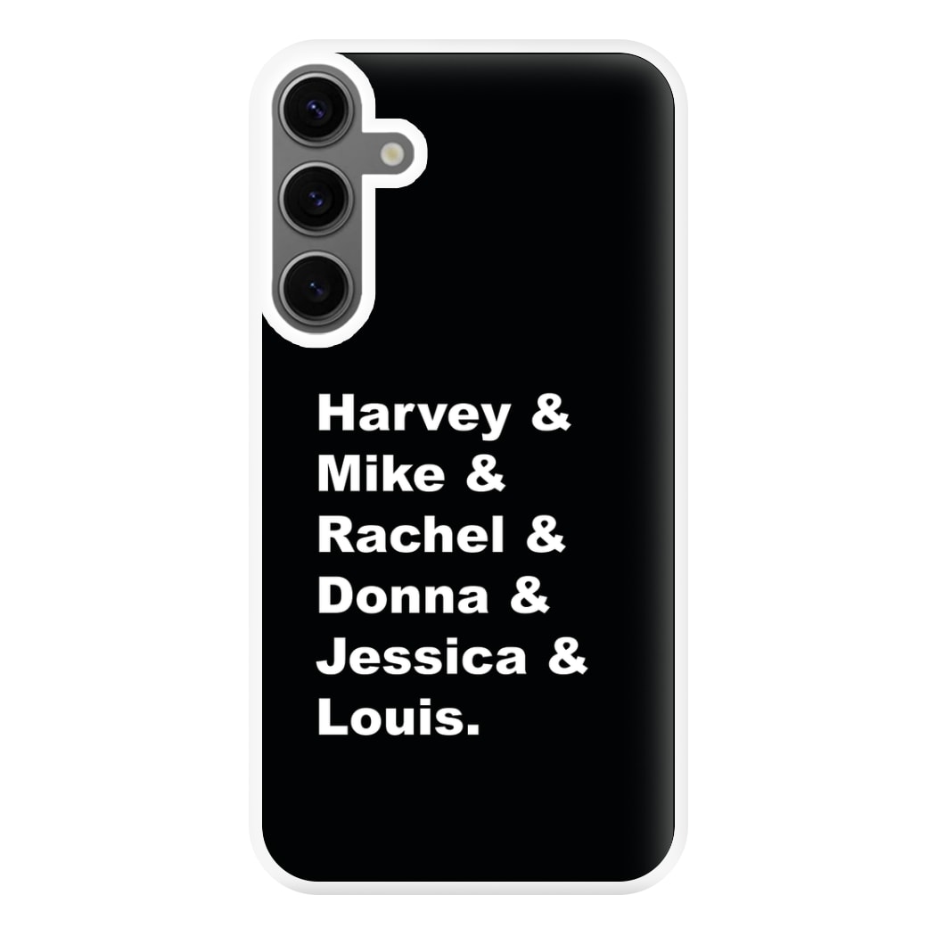 Character Names Phone Case for Galaxy S24FE