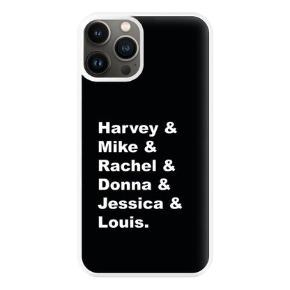 Character Names Phone Case for iPhone 13 Pro Max