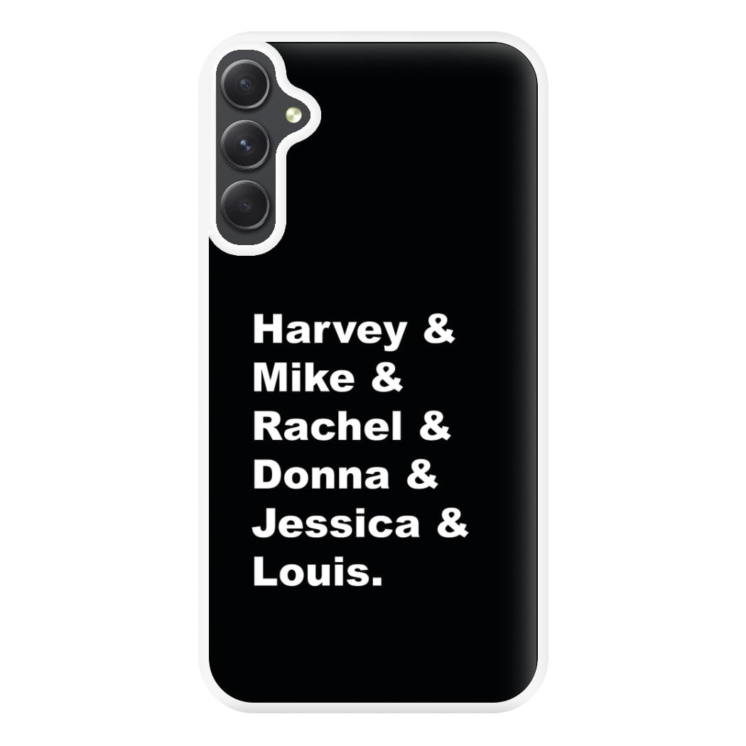 Character Names Phone Case for Galaxy A14