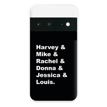 Character Names Phone Case for Google Pixel 6a