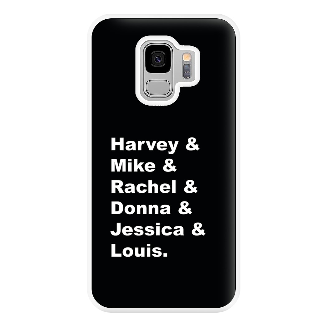 Character Names Phone Case for Galaxy S9 Plus