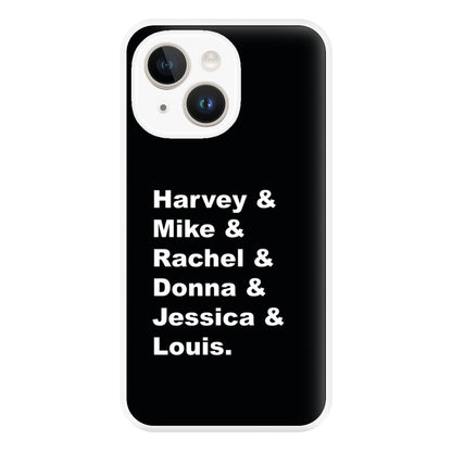 Character Names Phone Case for iPhone 14 Plus