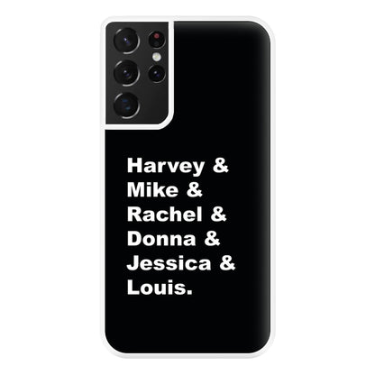 Character Names Phone Case for Galaxy S21 Ultra