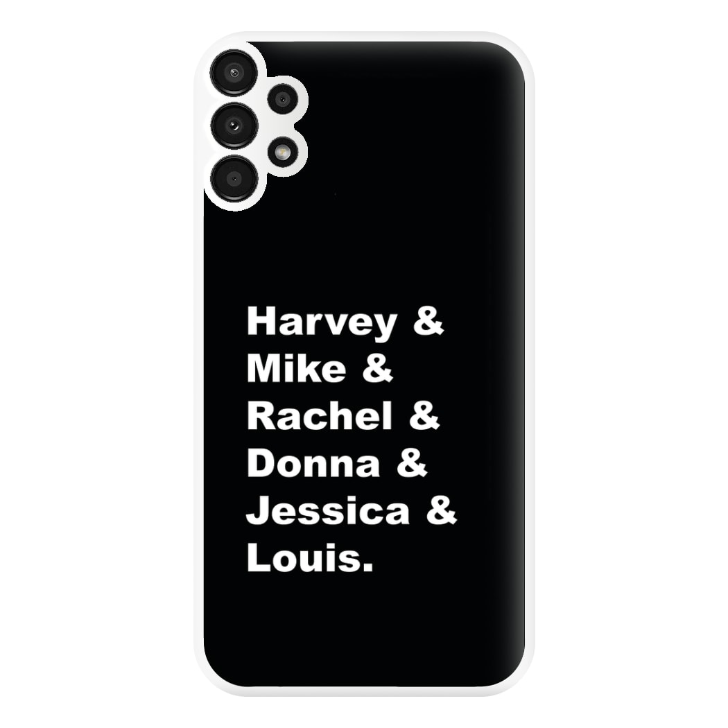 Character Names Phone Case for Galaxy A13