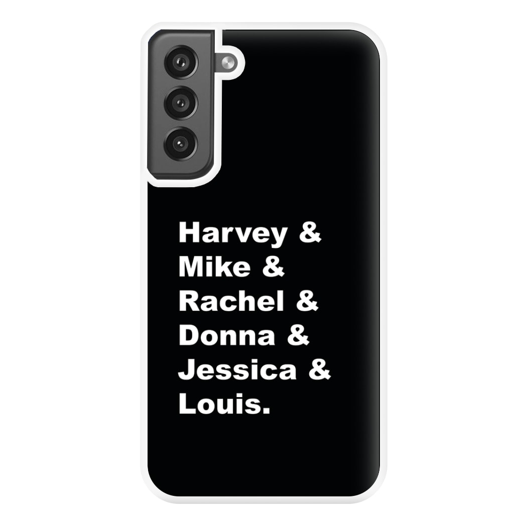 Character Names Phone Case for Galaxy S21FE