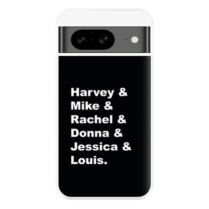 Character Names Phone Case for Google Pixel 8