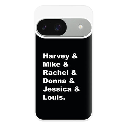 Character Names Phone Case for Google Pixel 9 / 9 Pro