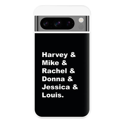 Character Names Phone Case for Google Pixel 8 Pro