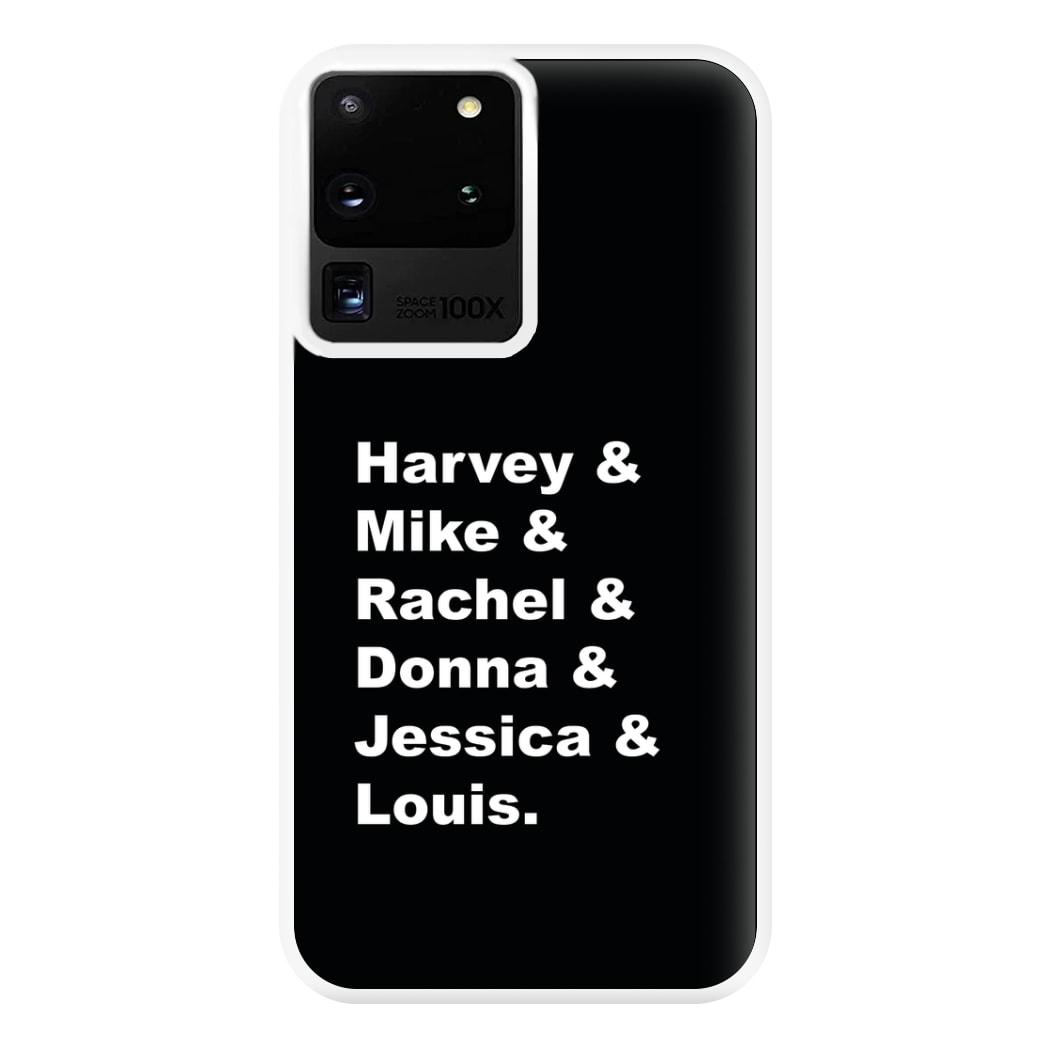 Character Names Phone Case for Galaxy S20 Ultra