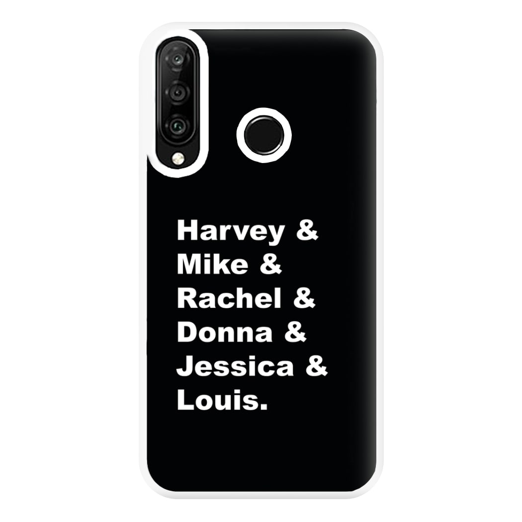 Character Names Phone Case for Huawei P30 Lite