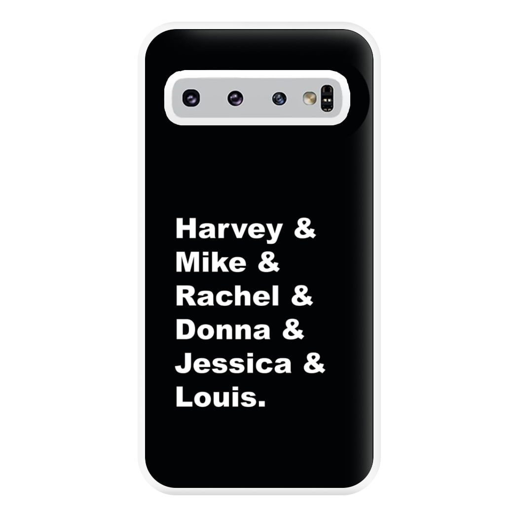 Character Names Phone Case for Galaxy S10 Plus