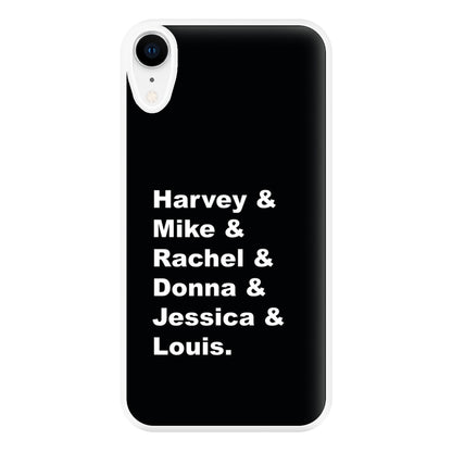 Character Names Phone Case for iPhone XR