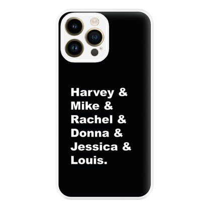 Character Names Phone Case for iPhone 14 Pro Max