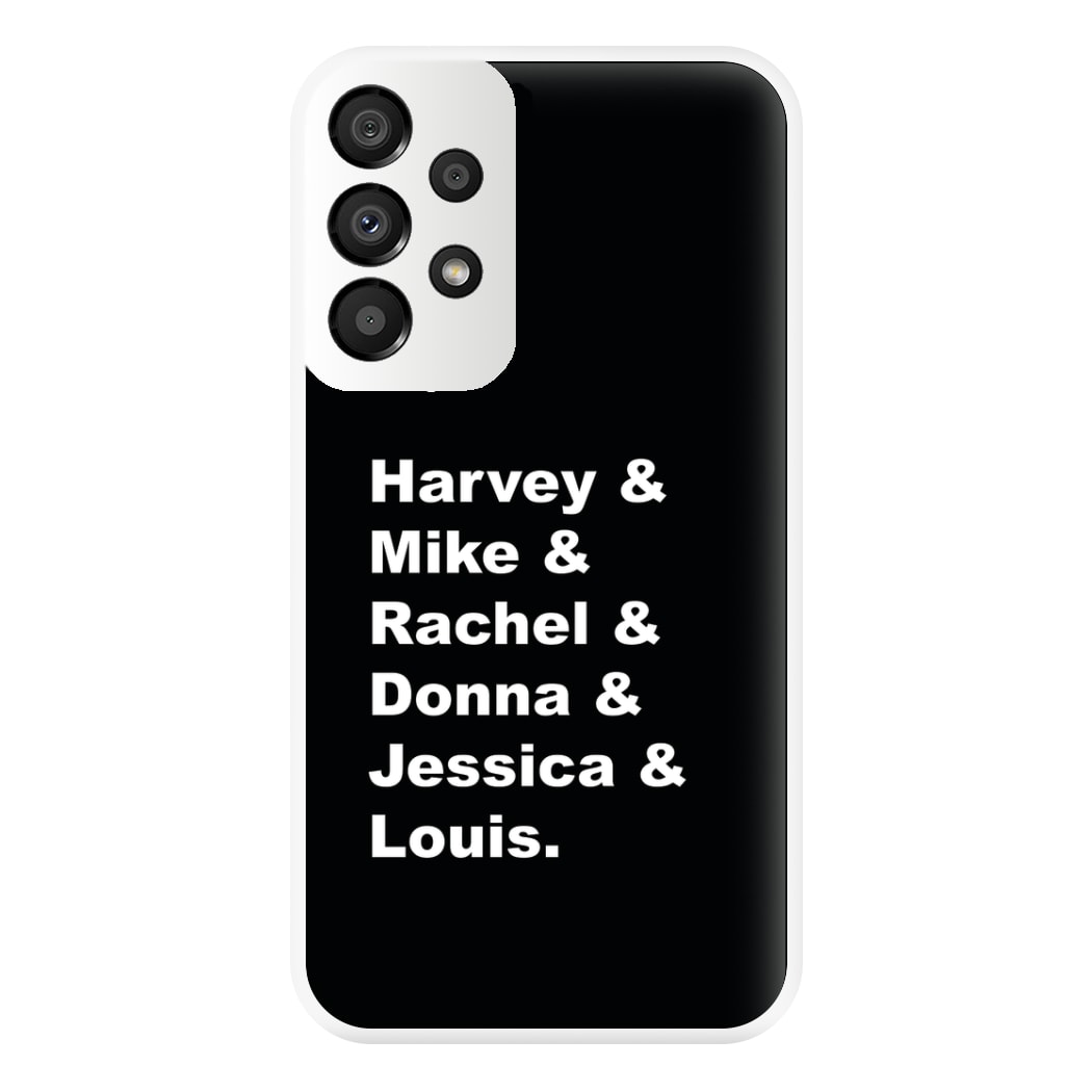 Character Names Phone Case for Galaxy A33