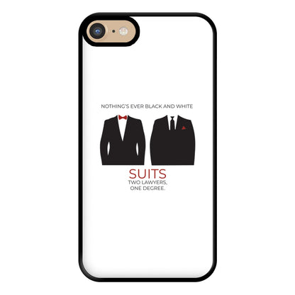 Nothings Ever Black And White Phone Case for iPhone 6 / 7 / 8 / SE