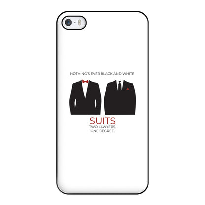 Nothings Ever Black And White Phone Case for iPhone 5 / 5s / SE 2016