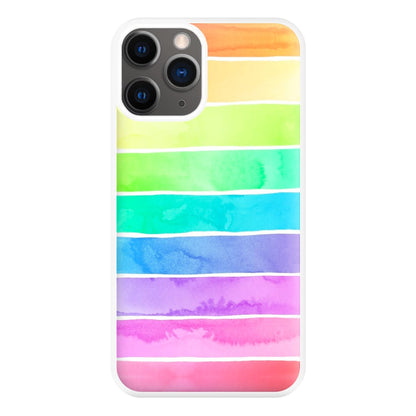 Summer Rainbow Stripes Phone Case for iPhone 12 Pro Max