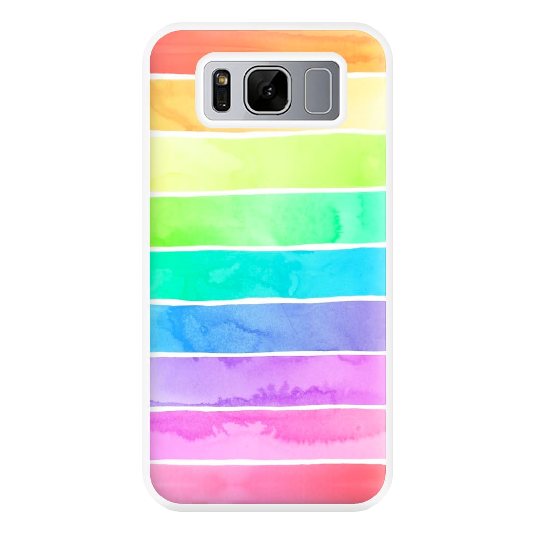 Summer Rainbow Stripes Phone Case for Galaxy S8 Plus