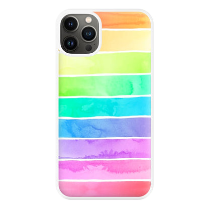 Summer Rainbow Stripes Phone Case for iPhone 13