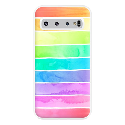 Summer Rainbow Stripes Phone Case for Galaxy S10 Plus