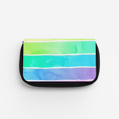 Summer Rainbow Stripes Pencil Case