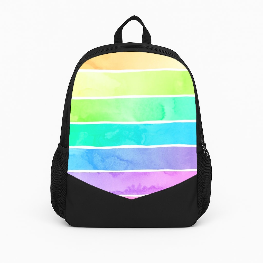 Summer Rainbow Stripes Backpack