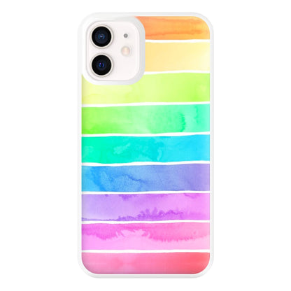 Summer Rainbow Stripes Phone Case for iPhone 13 Mini