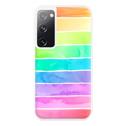 Summer Rainbow Stripes Phone Case for Galaxy S20