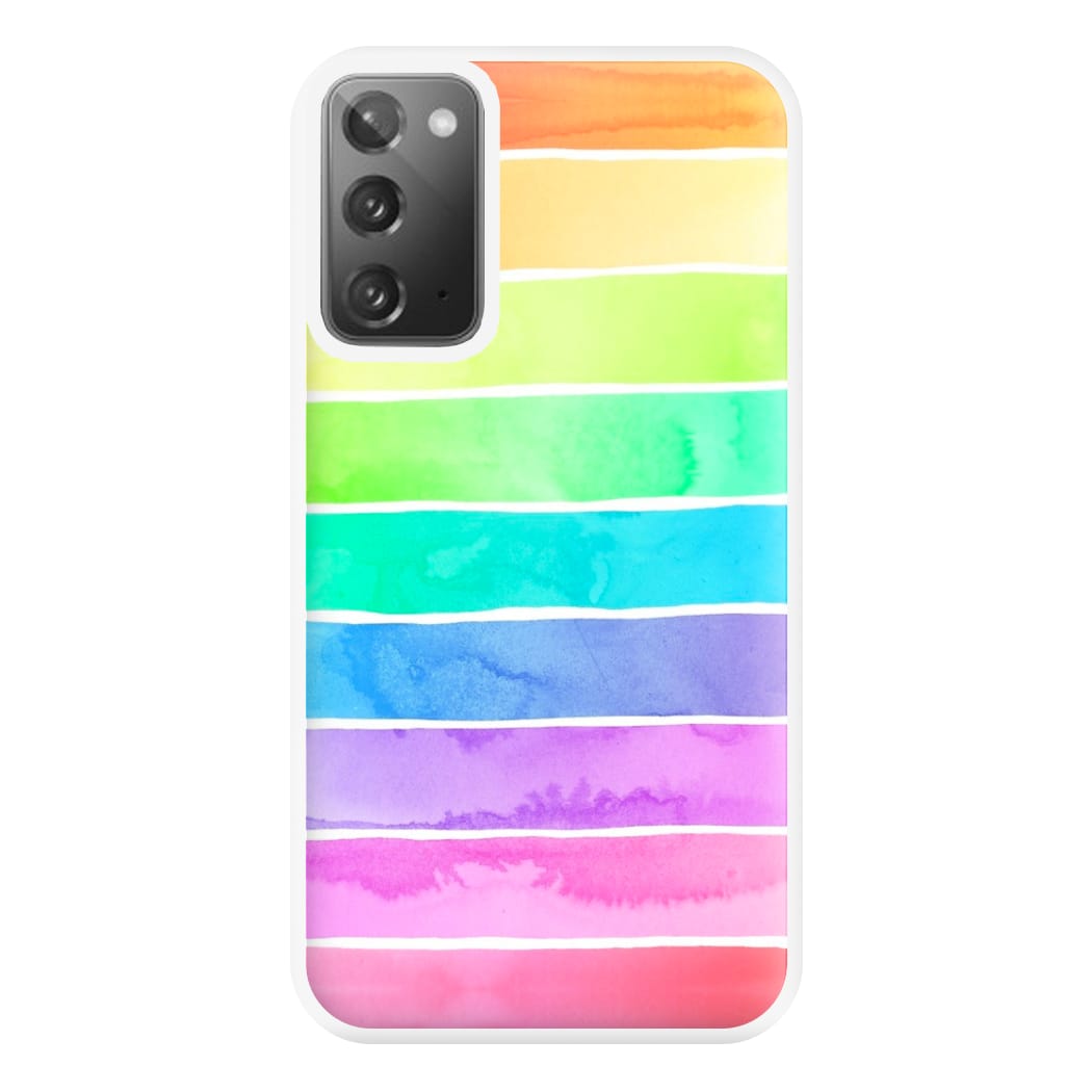 Summer Rainbow Stripes Phone Case for Galaxy Note 20 Ultra