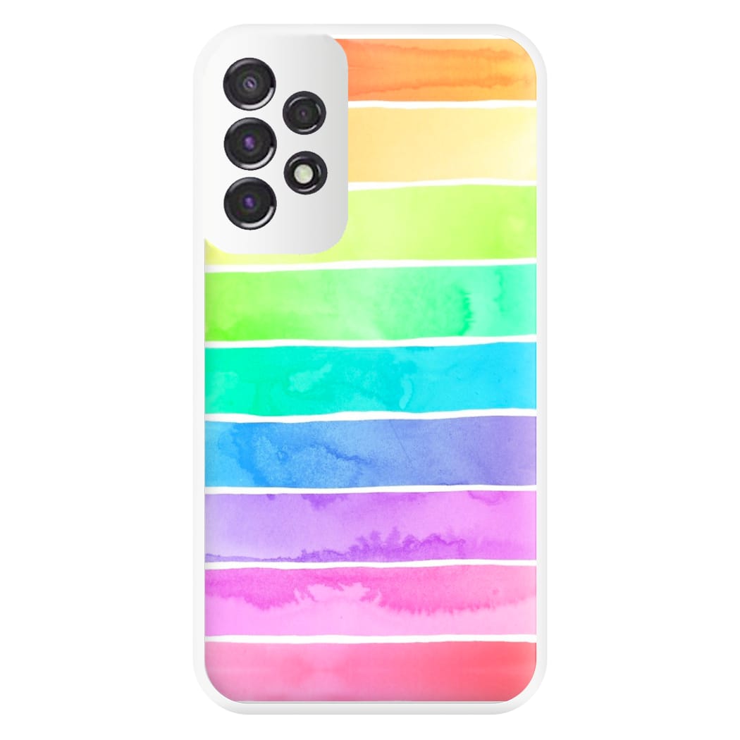 Summer Rainbow Stripes Phone Case for Galaxy A53