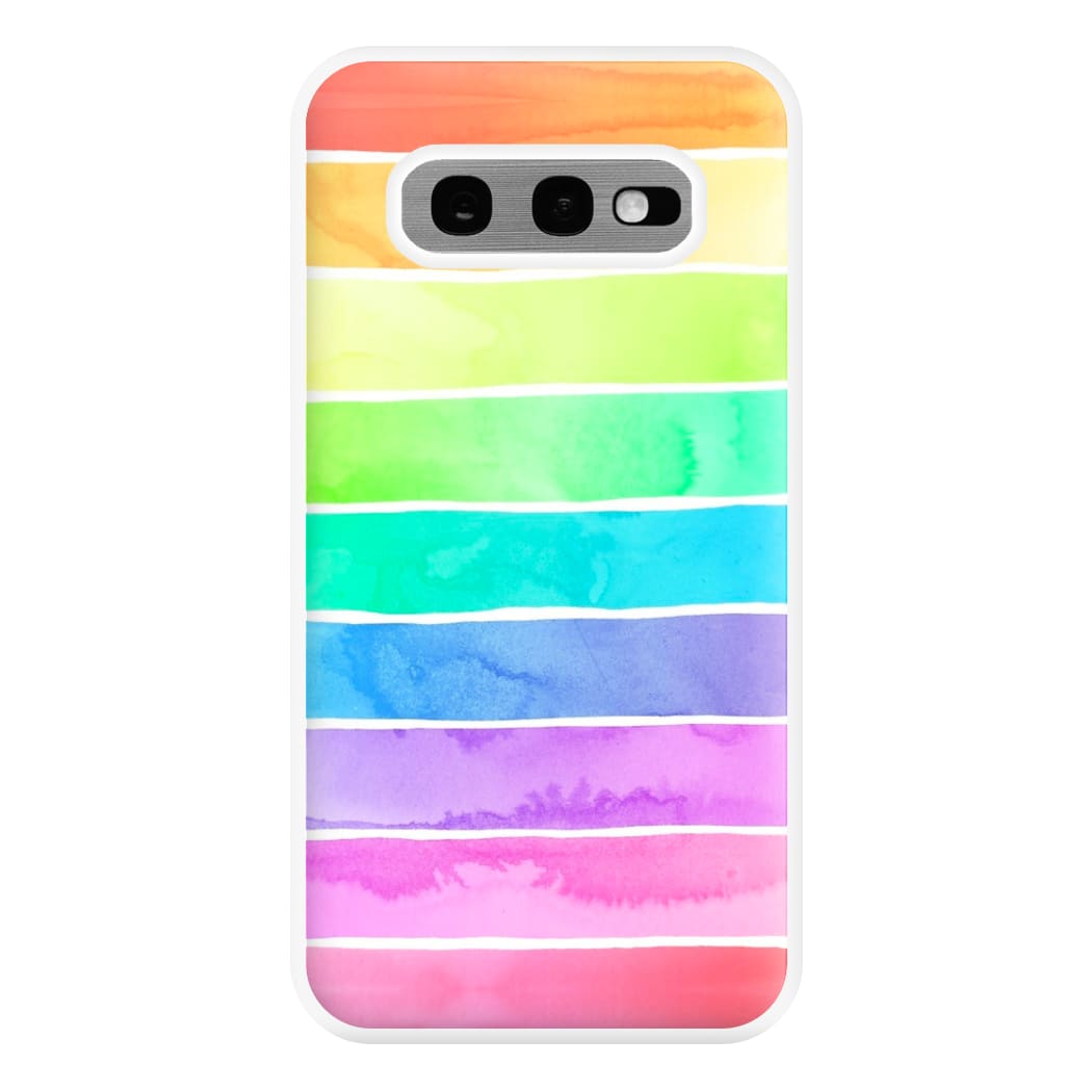 Summer Rainbow Stripes Phone Case for Galaxy S10e