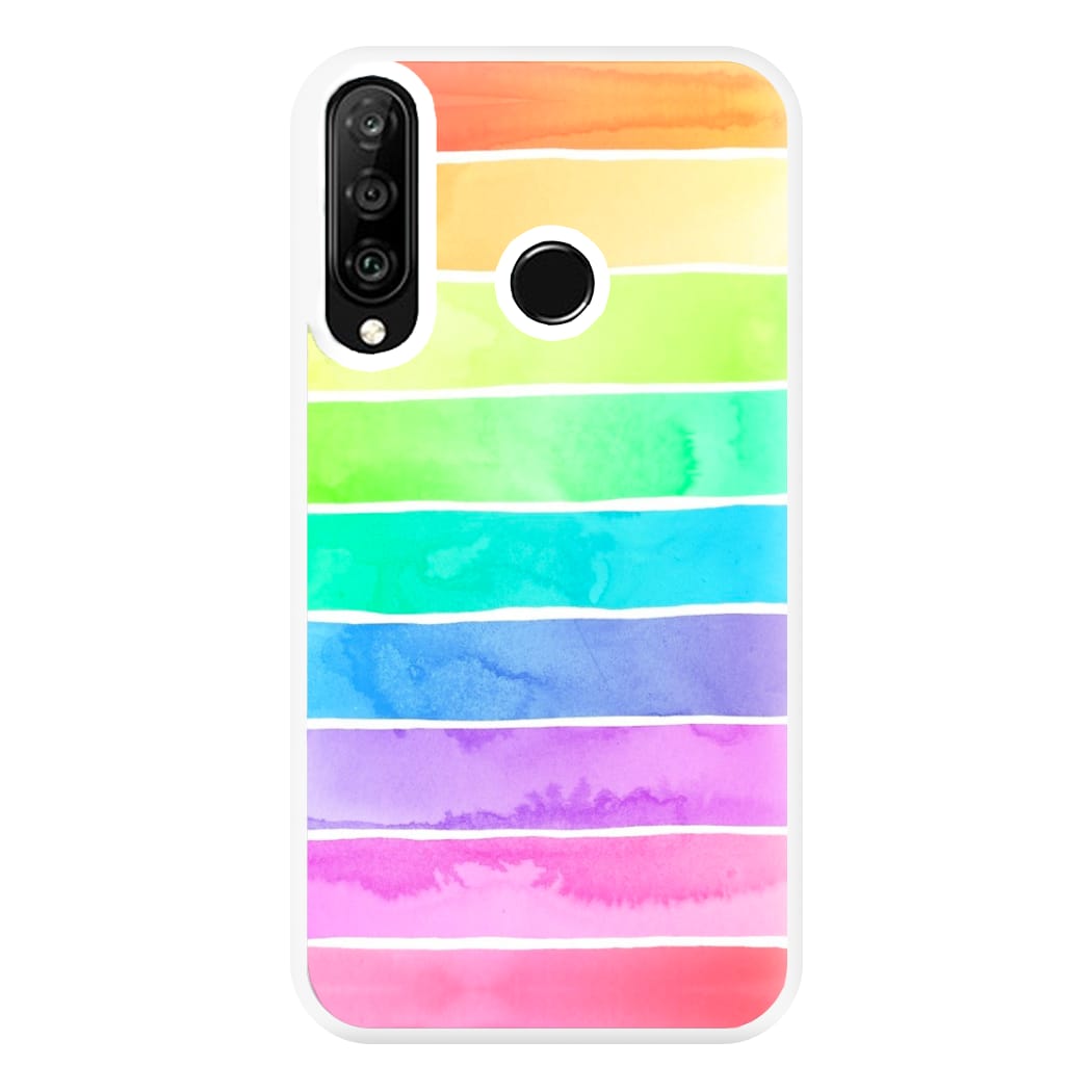 Summer Rainbow Stripes Phone Case for Huawei P30 Lite