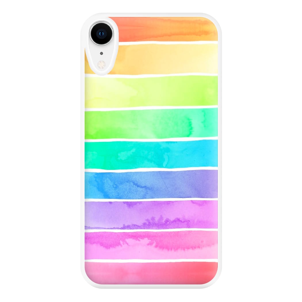 Summer Rainbow Stripes Phone Case for iPhone XR