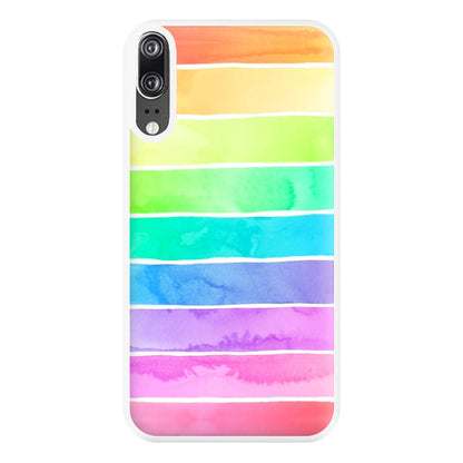 Summer Rainbow Stripes Phone Case for Huawei P20