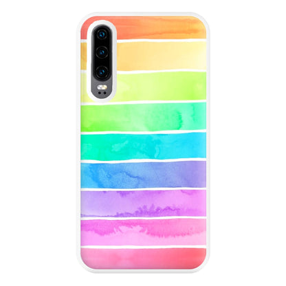 Summer Rainbow Stripes Phone Case for Huawei P30