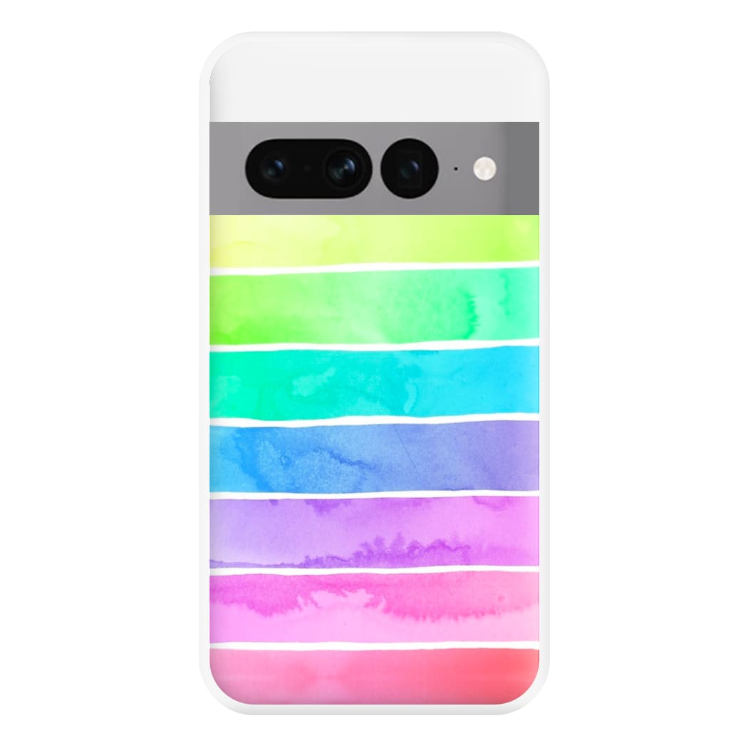 Summer Rainbow Stripes Phone Case for Google Pixel 7 Pro