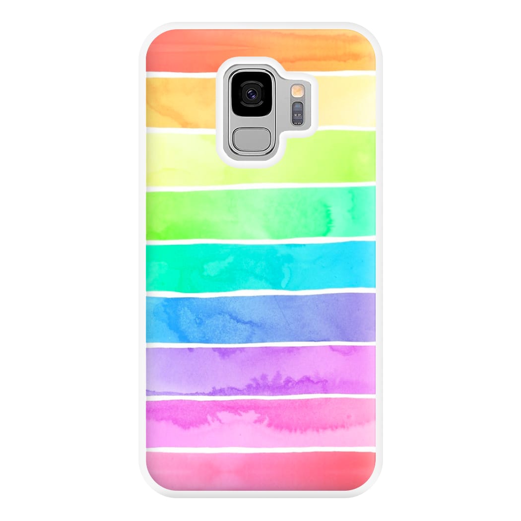 Summer Rainbow Stripes Phone Case for Galaxy S9 Plus