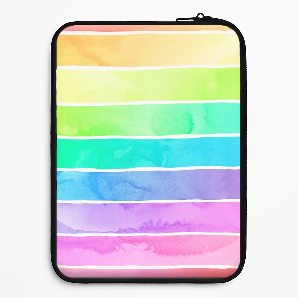 Summer Rainbow Stripes Laptop Sleeve