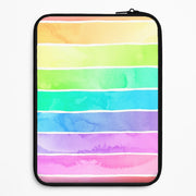 Summer Rainbow Stripes Laptop Sleeve 1