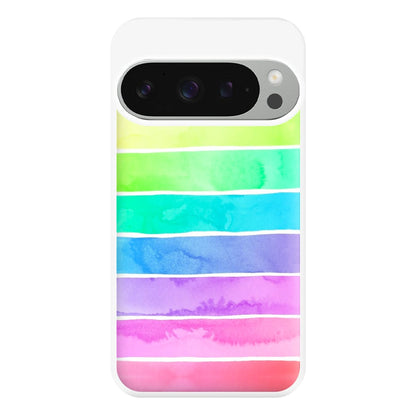 Summer Rainbow Stripes Phone Case for Google Pixel 9 Pro XL