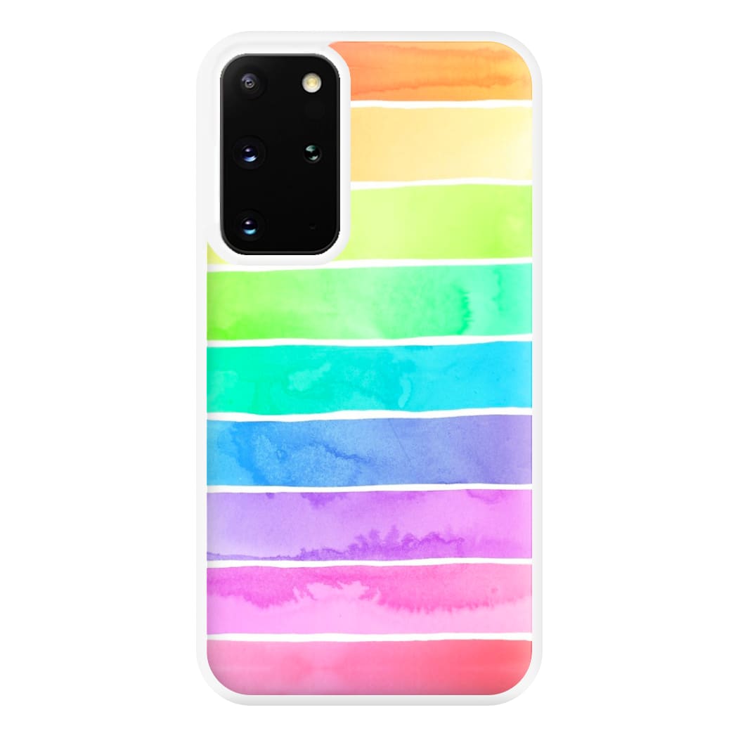 Summer Rainbow Stripes Phone Case for Galaxy S20 Plus