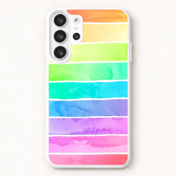 Summer Rainbow Stripes Phone Case for Galaxy S26 Ultra