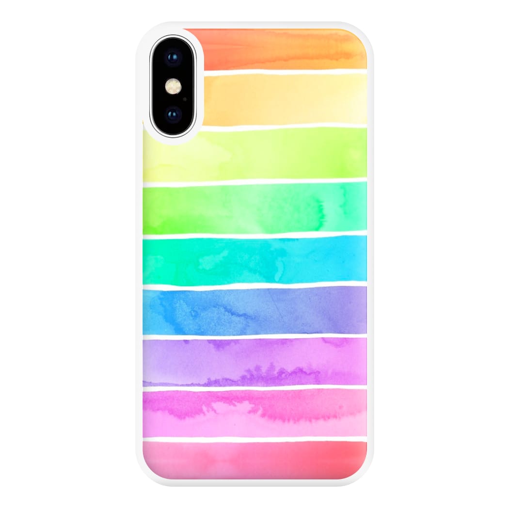 Summer Rainbow Stripes Phone Case for iPhone XS Max