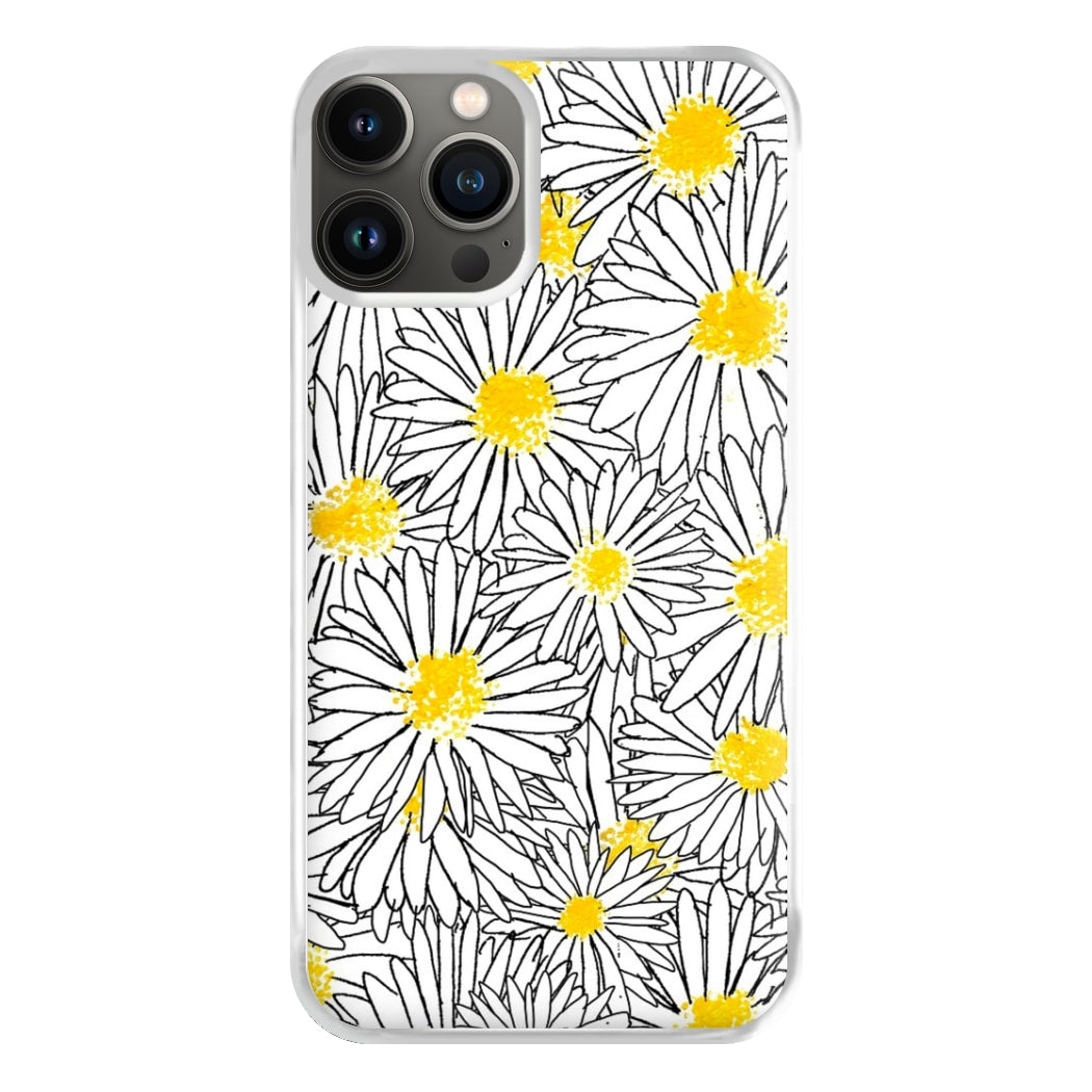 Cute Daisy Pattern Phone Case for iPhone 13 Pro Max