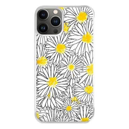 Cute Daisy Pattern Phone Case for iPhone 13 Pro Max