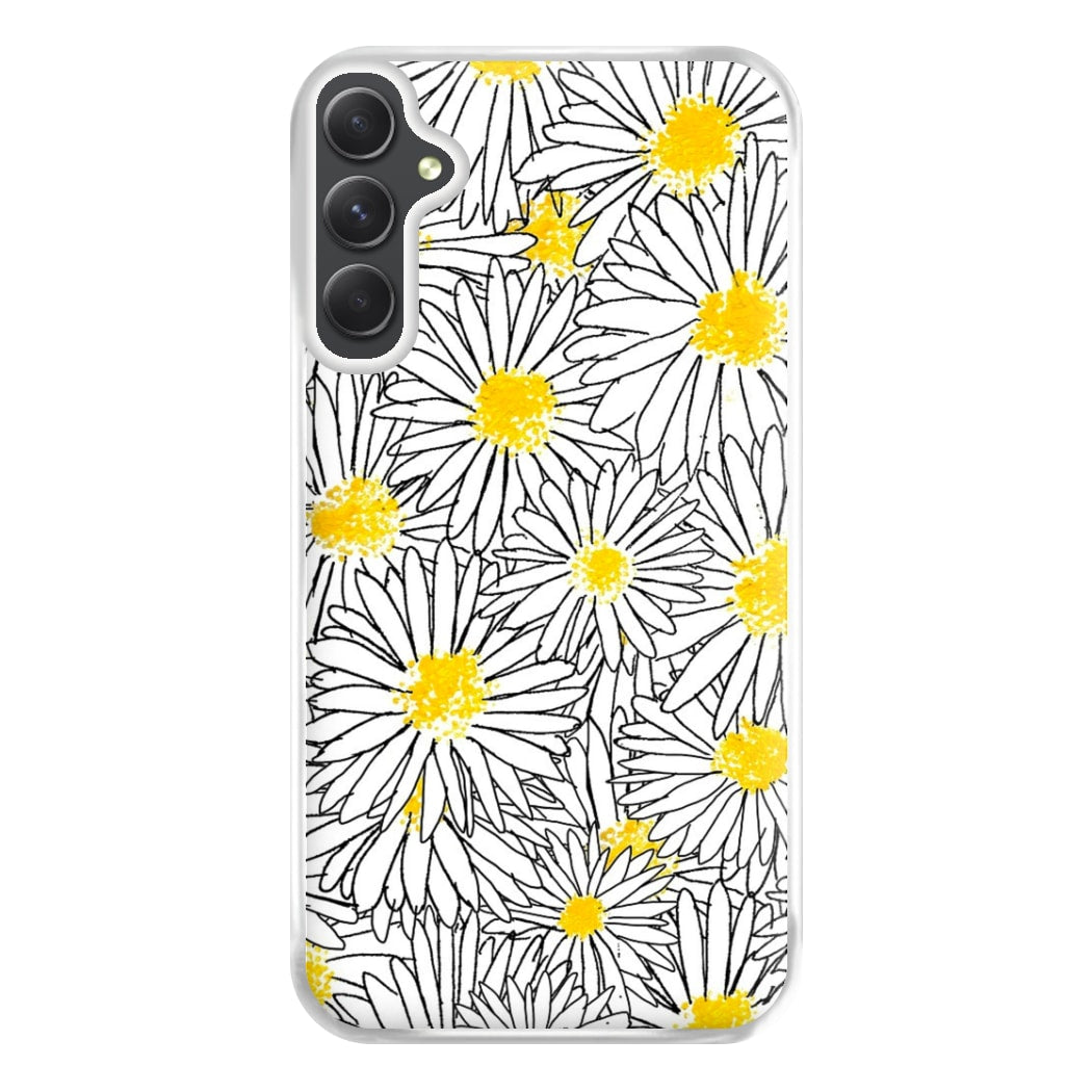 Cute Daisy Pattern Phone Case for Galaxy A34