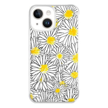 Cute Daisy Pattern Phone Case for iPhone 14